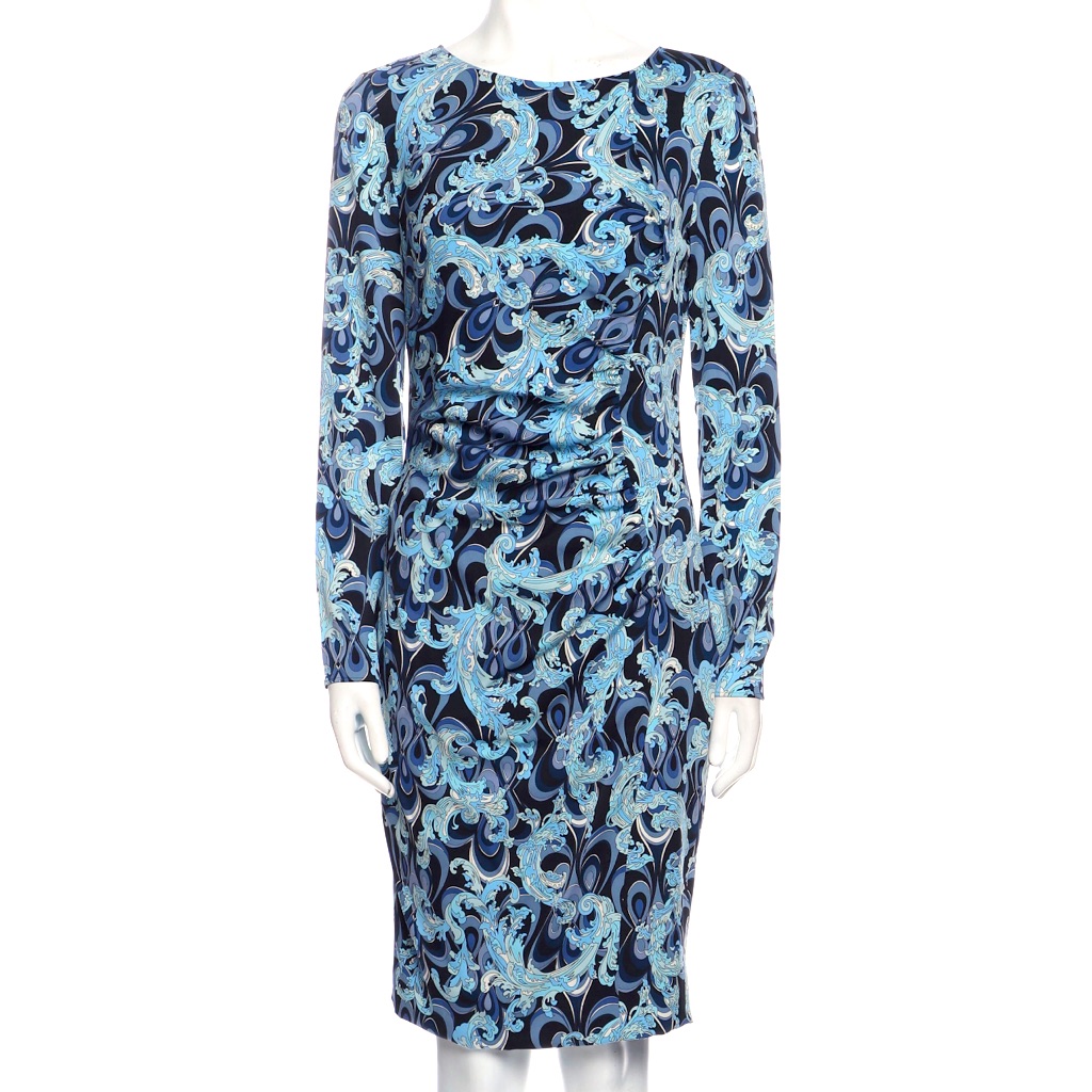 Emilio Pucci Silk Print Dress It44 Us8